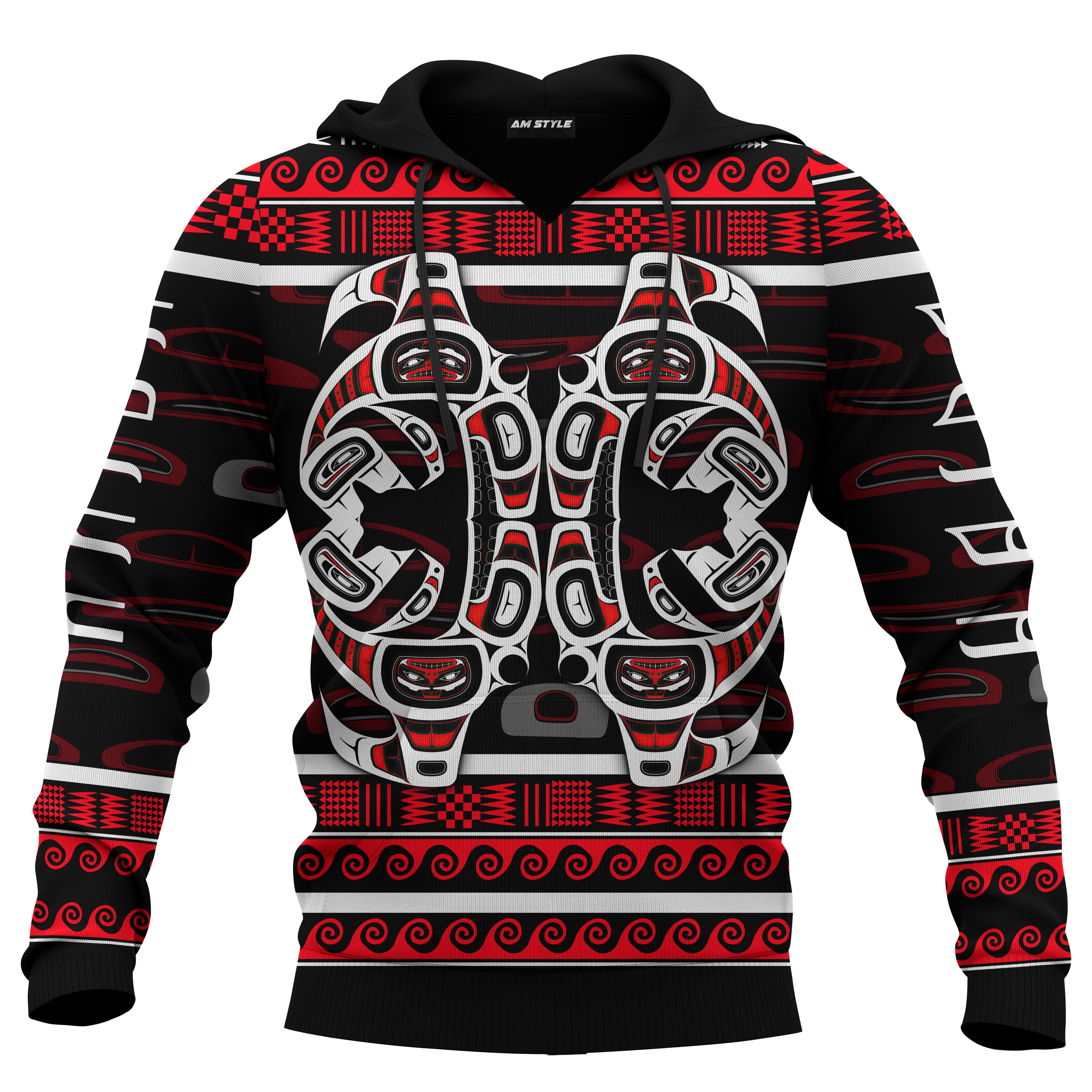 The Killing Whale Native American Pacific Northwest Style Customized All Over Printed Shirt – Am Style Design