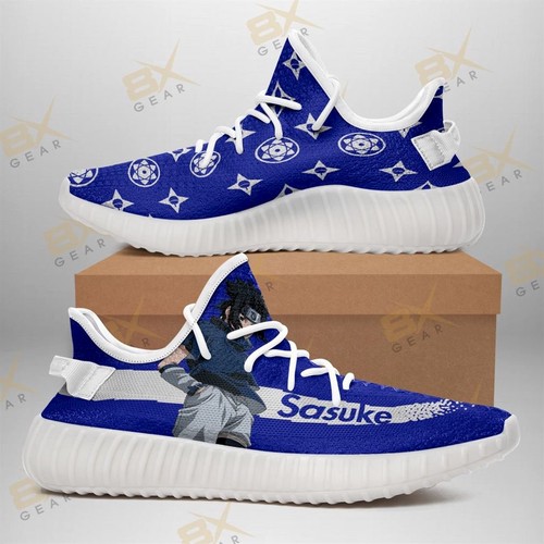 Best Cool Sasuke Yeezy Sneakers Fashion Mixed Naruto Anime Fan Yeezy S