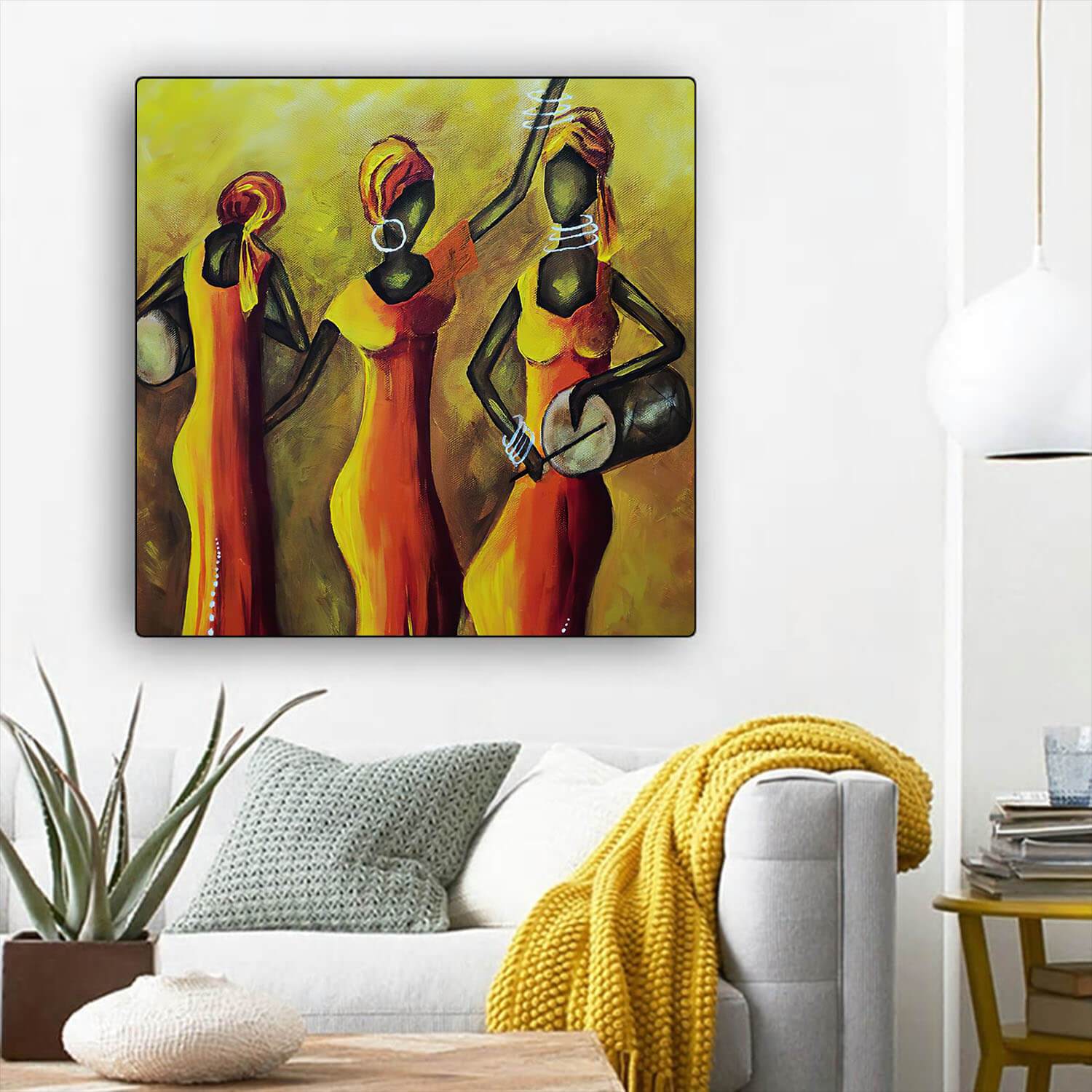 African American Canvas Art Beautiful Black American Woman Afrocentric Wall Art Afrocentric Home Decor BPS43671