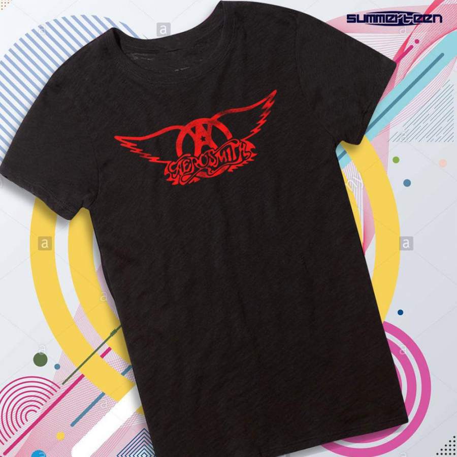 Aerosmith Logo Hard Rock 80S 70S Vintage Women’S T Shirt