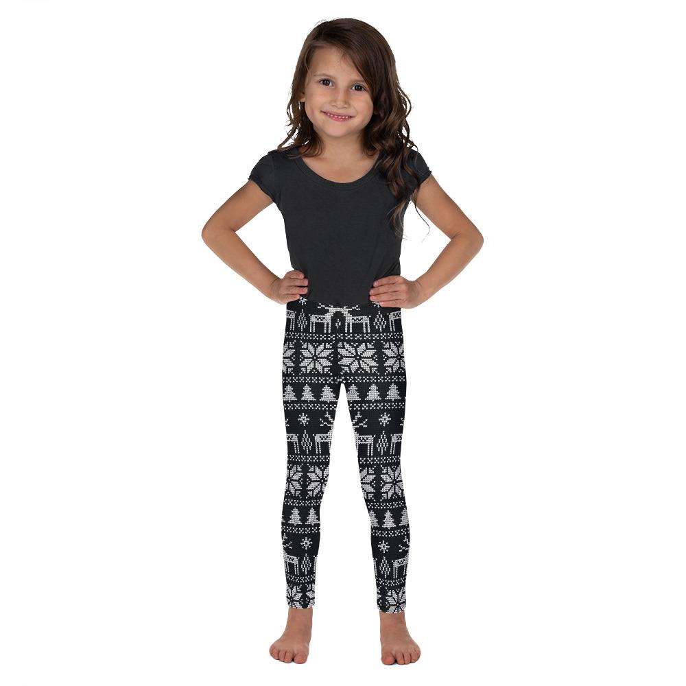 B&W Ugly Christmas Kid’S Leggings