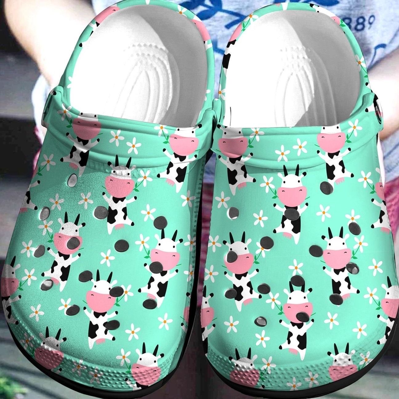 Cow Personalized Clog, Custom Name, Text, Color, Number Fashion Style For Women, Men, Kid, Print 3D Playful Cows