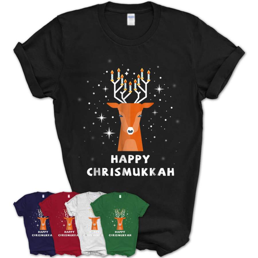 Ugly Sweater Happy Chrismukkah Dreidel Jewish Hanukkah Shirt