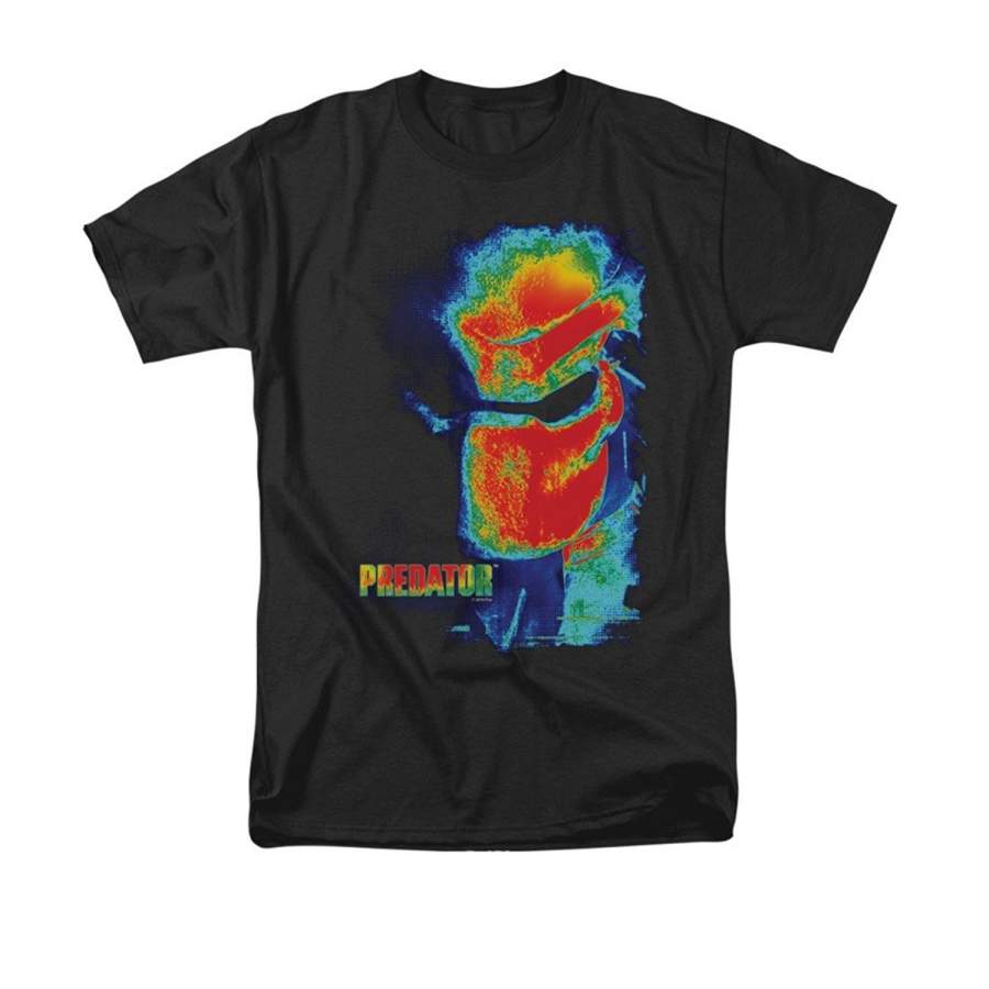 Fashion Predator 1980 Sci-Fi Horror Movie Thermal Vision Head Poster Adult Men’S T-Shirt