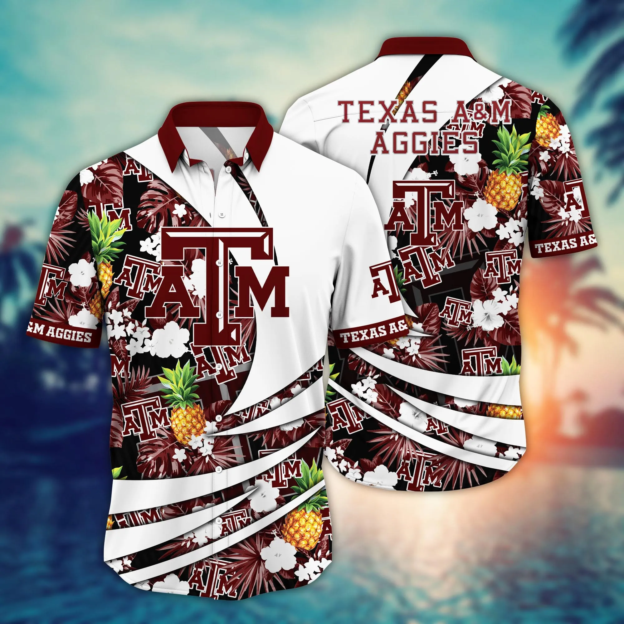 Texas A&Amp;Amp;M Aggies NCCA Hawaiian Shirt Watermelons Aloha Shirt