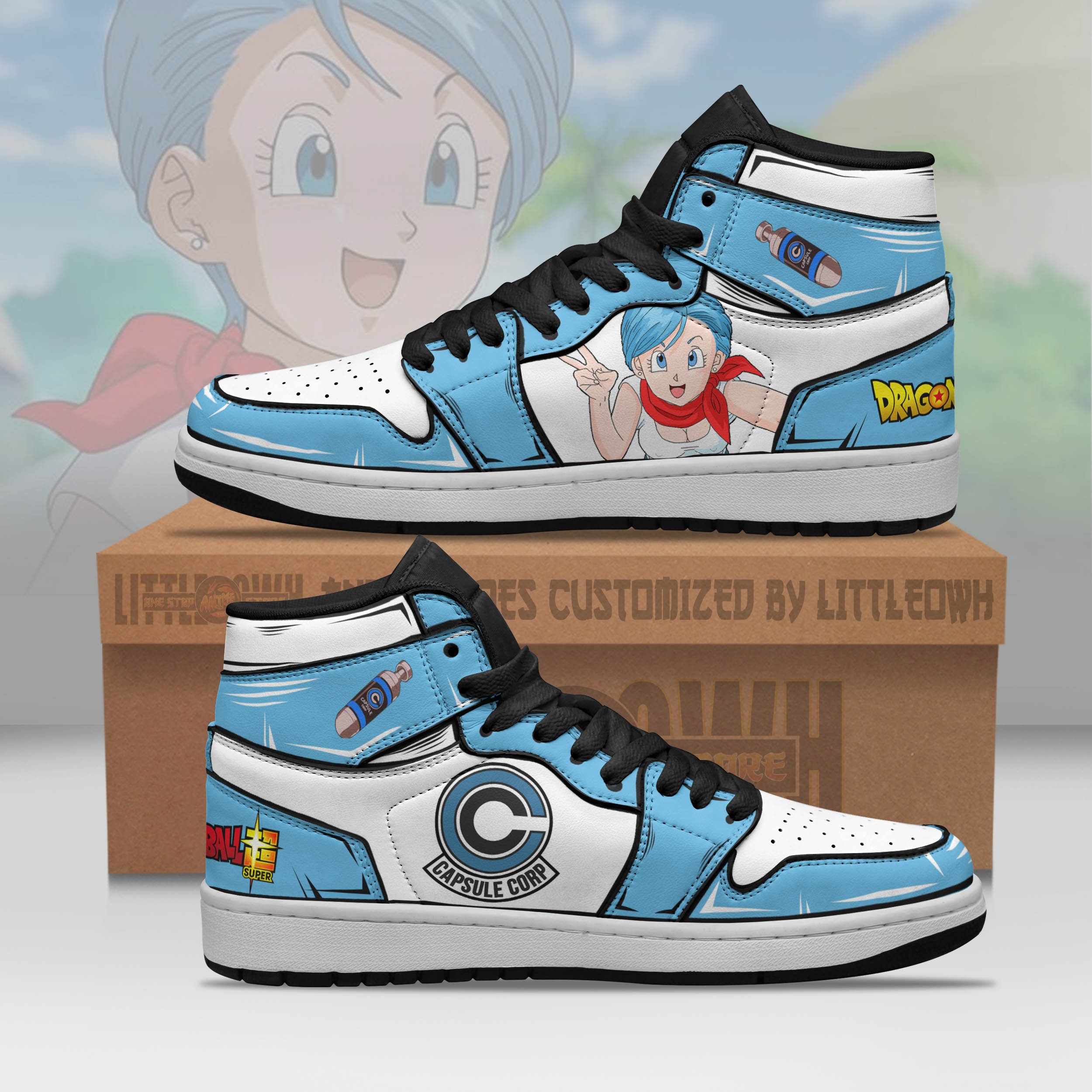 Bulma Jd Sneakers Custom Dragon Ball Anime Shoes