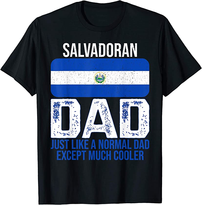 Vintage Salvadoran Dad El Salvador Flag Design Father’s Day T-Shirt