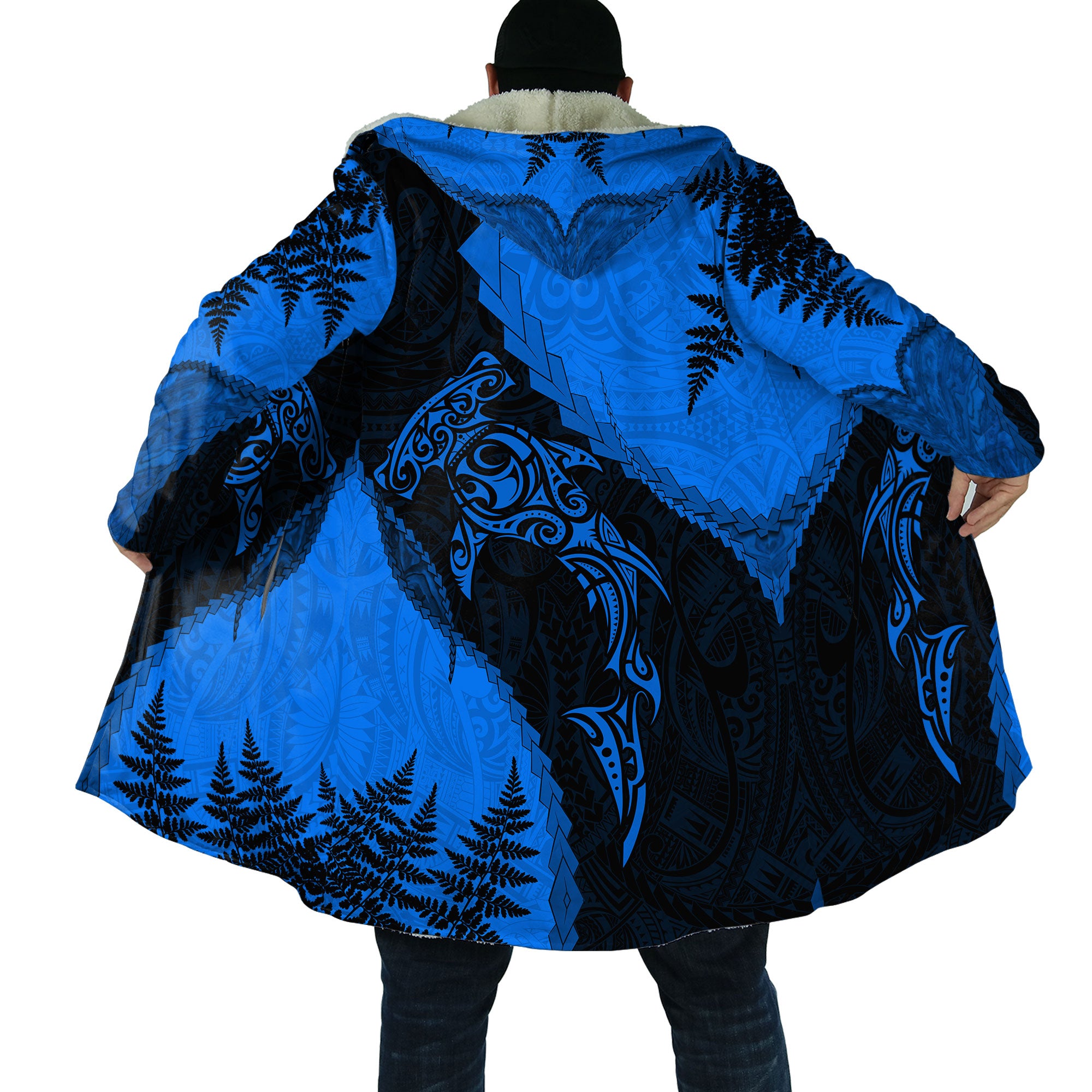 Aotearoa Blue Maori Shark Unisex Cloak Tmarc Tee Ntn08072202