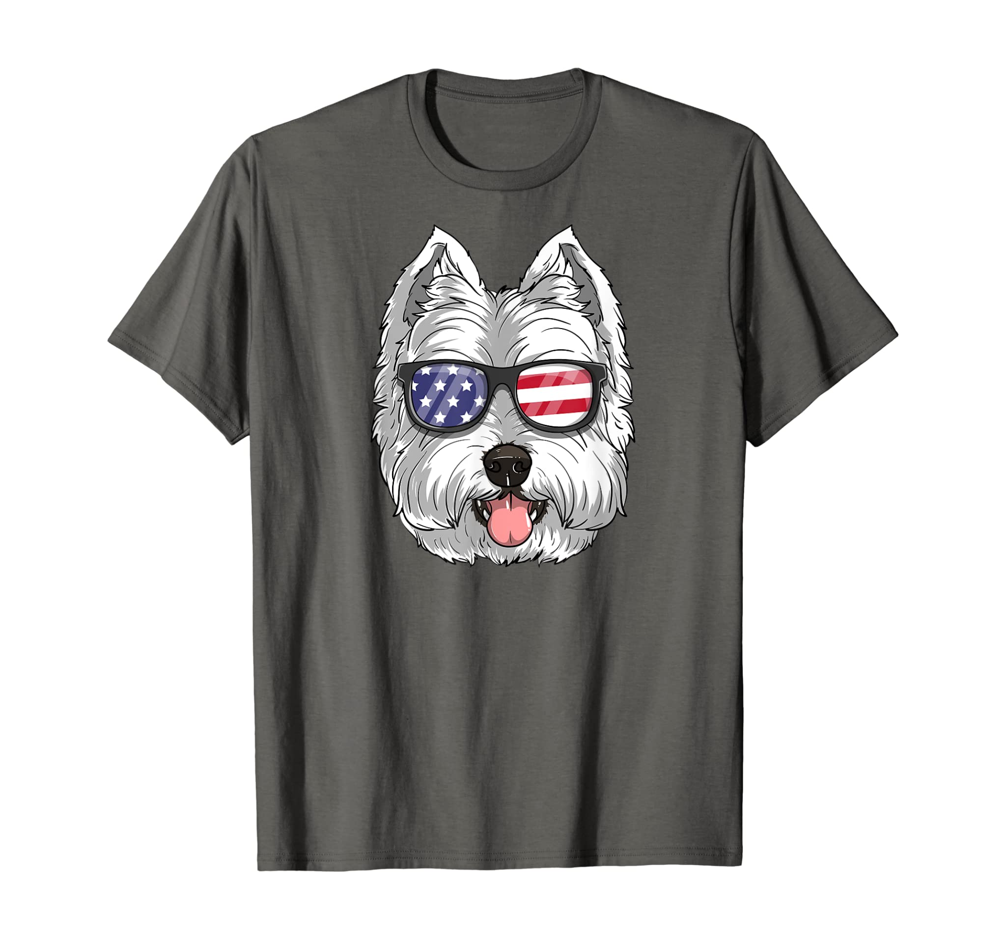 West Highland White Terrier Dog 4th of July Westie T-Shirt