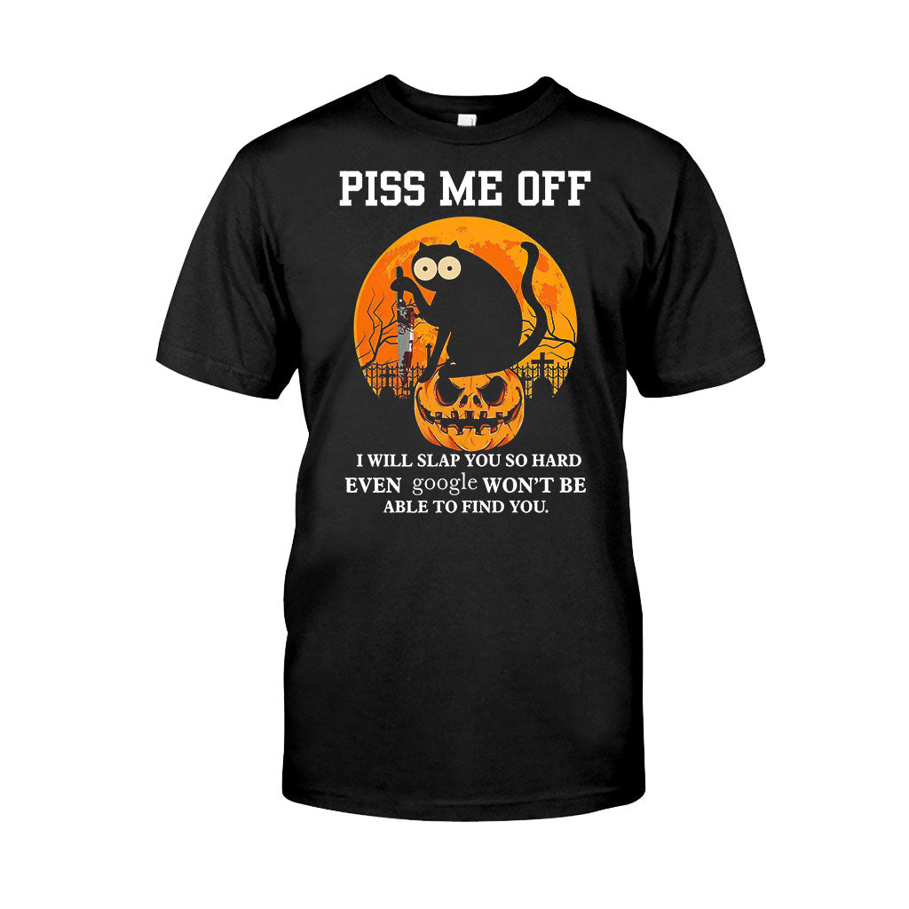Piss Me Off Halloween  – Black Cat T-Shirt And Hoodie