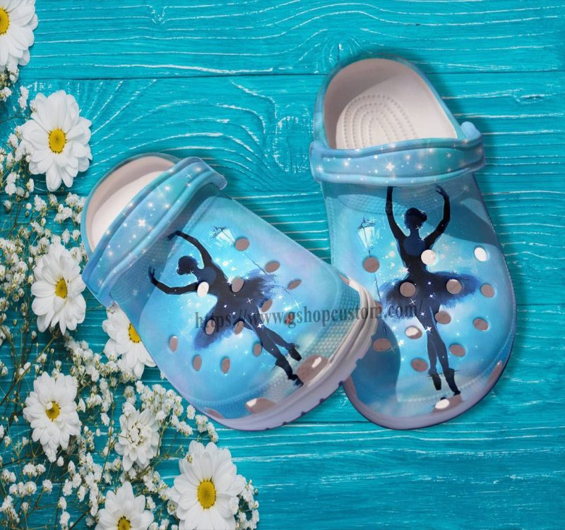 Ballets Girl Dancer Twinkle Croc Shoes Gift Grandaughter- Ballets Sister Shoes Croc Clogs