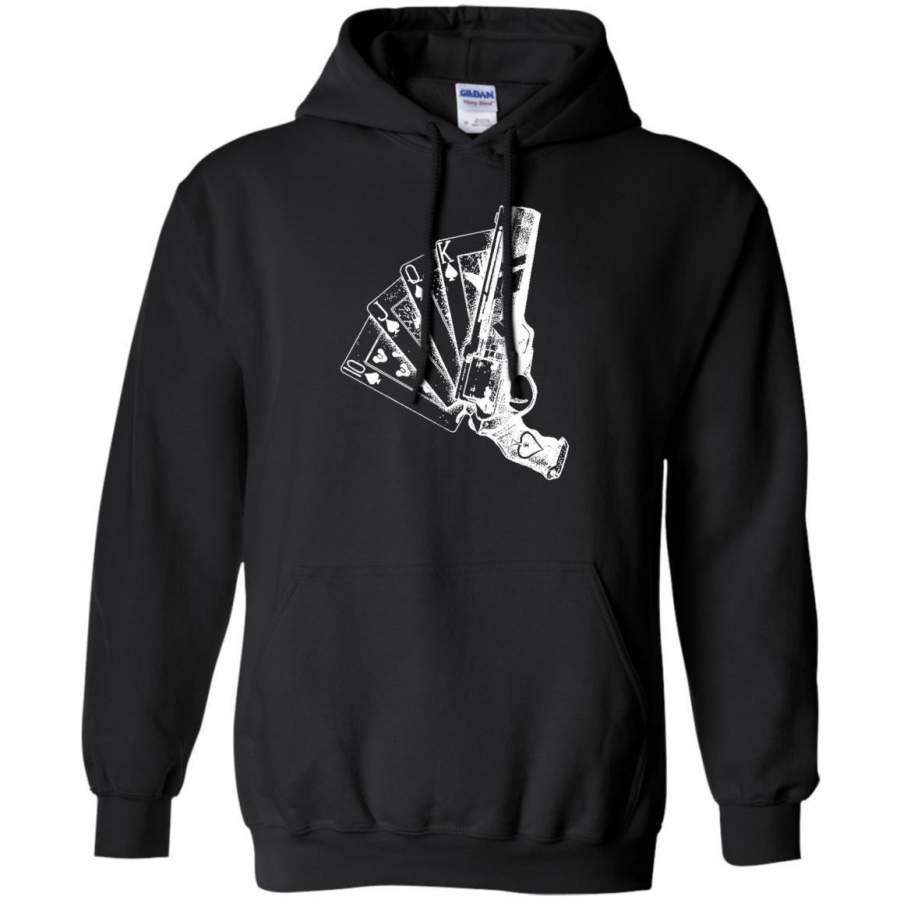 AGR Gambling And Gun Gildan Hoodie