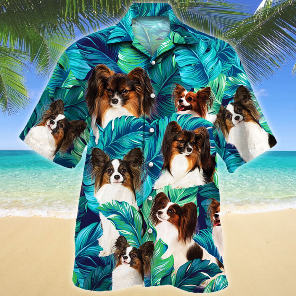 Papillon Dog Lovers Hawaiian Shirt For Aloha Ha37603