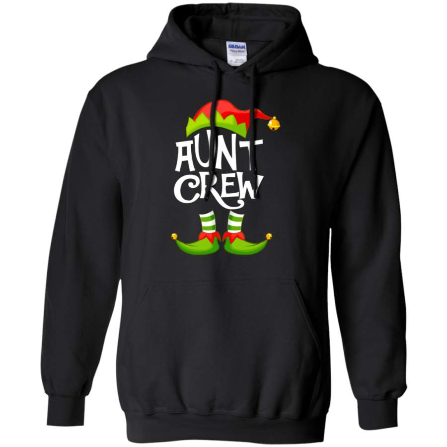 Aunt Crew Elf Christmas Hoodie Funny Costume Party Idea