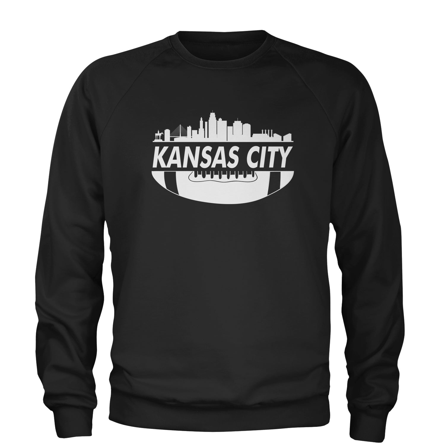 Kansas City Skyline Adult Crewneck Sweatshirt