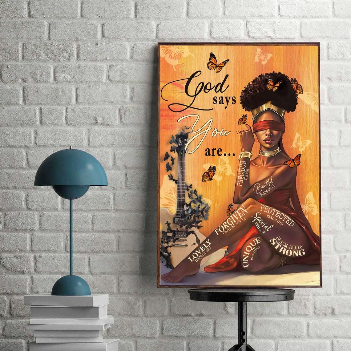 God Says You Are Poster, Inspirationali Quote, Black Queen Canvas And Poster, Canvas Prints, My Poster Wall, Canvas Wall Art, Wall Decor Visual Art