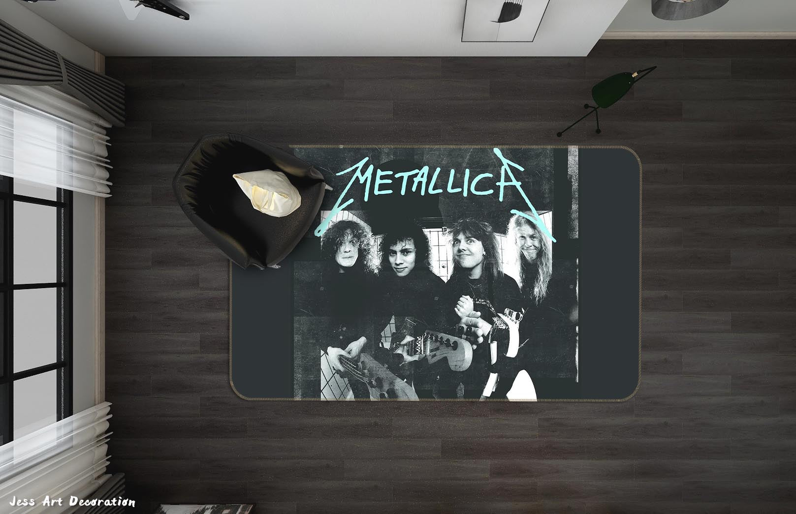 3D Metallica Rock Band Non-Slip Rug Mat 118