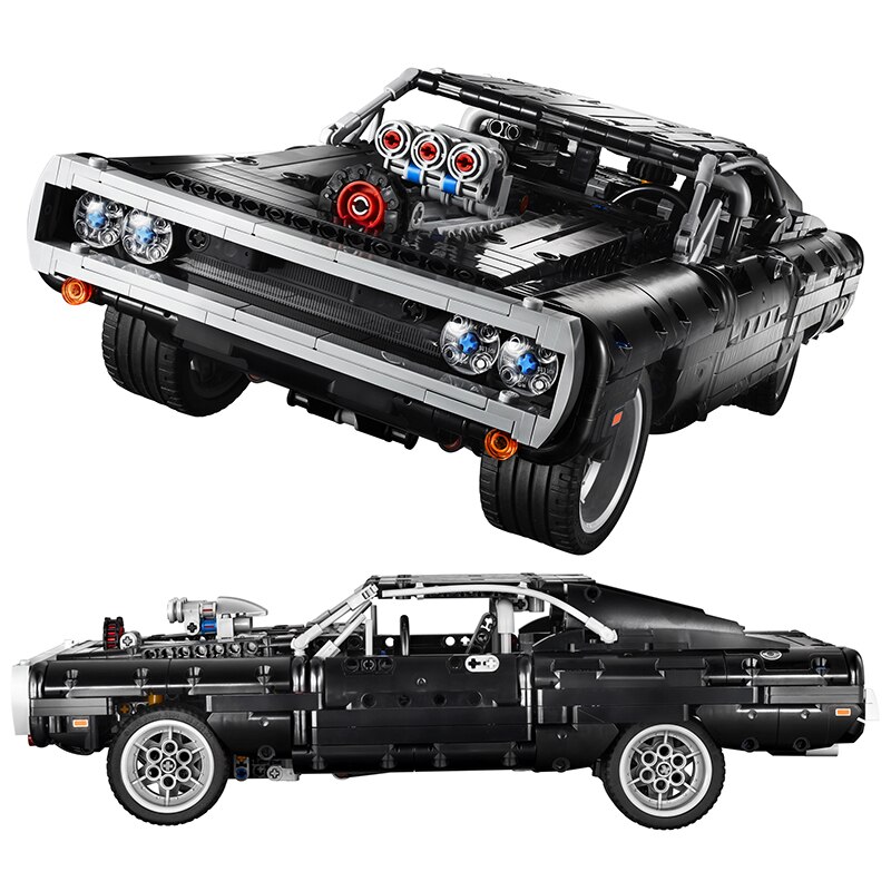 2022 High-Tech Doms Sport Car Dodged Charger 42111 Model Building Blocks Technical Car Series Supercar Toys For Children Gifts alx