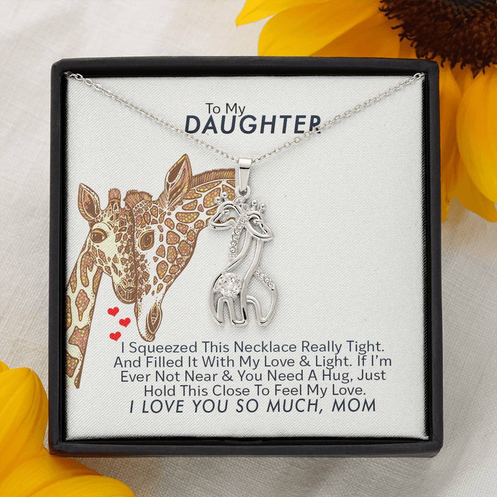 To My Daughter – Giraffe Love Necklace [New Release Sale]