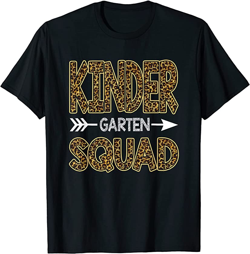 Squad Leopard Shirt Kindergarten Teacher Student T-Shirt