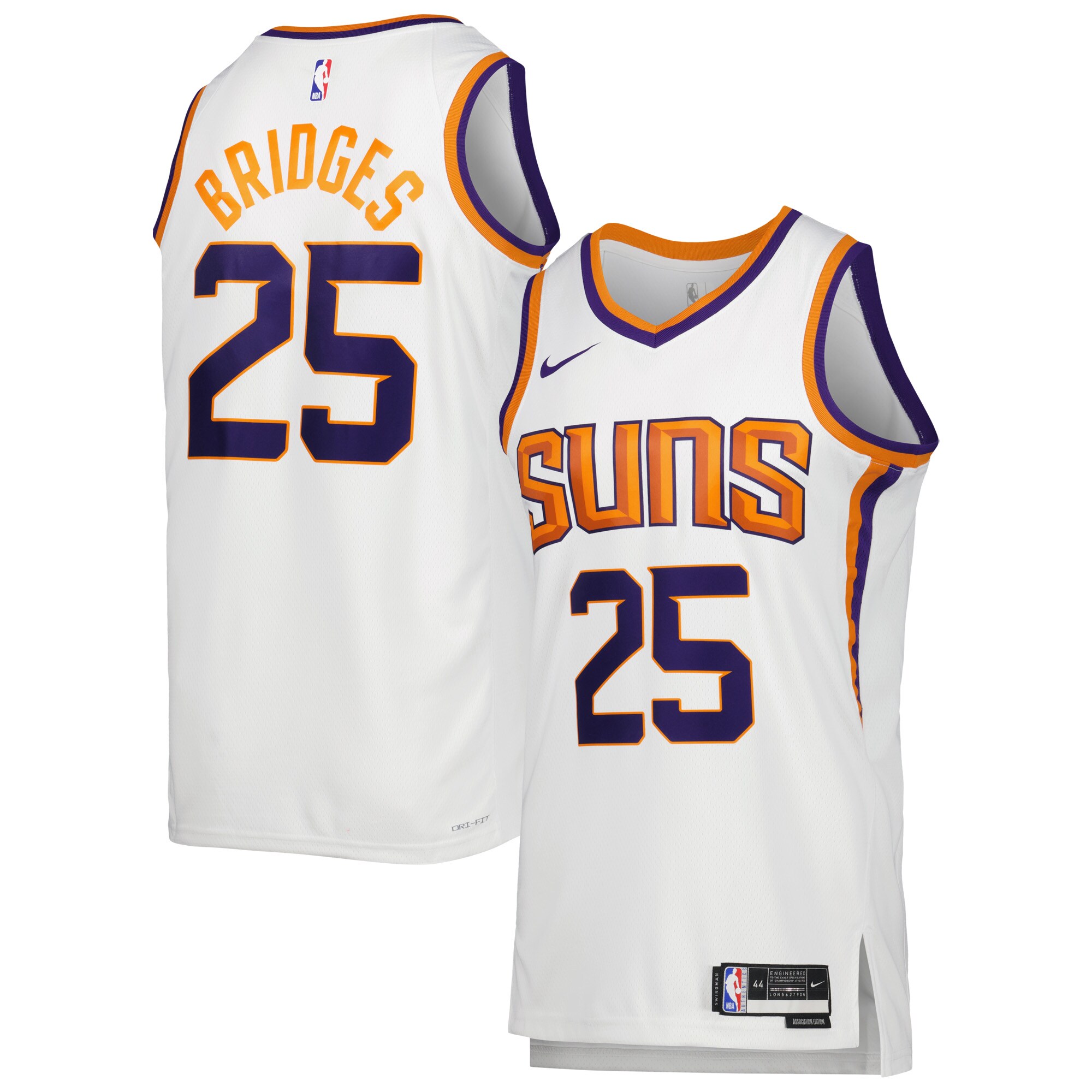 Mikal Bridges Phoenix Suns Unisex Swingman Jersey – Association Edition – White