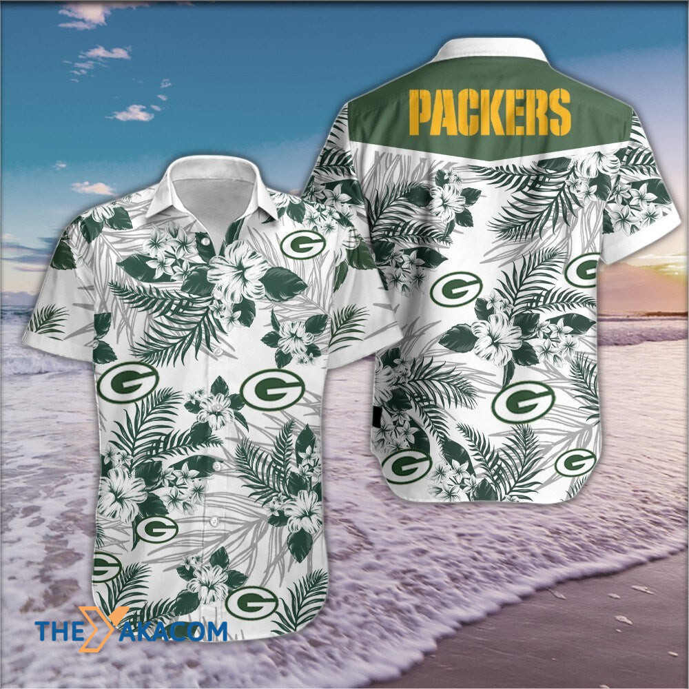 Green Bay Packers Nfl Team Gift For Fan Tropical Button Up Short Sleeve Hawaii Shirt Ha84697