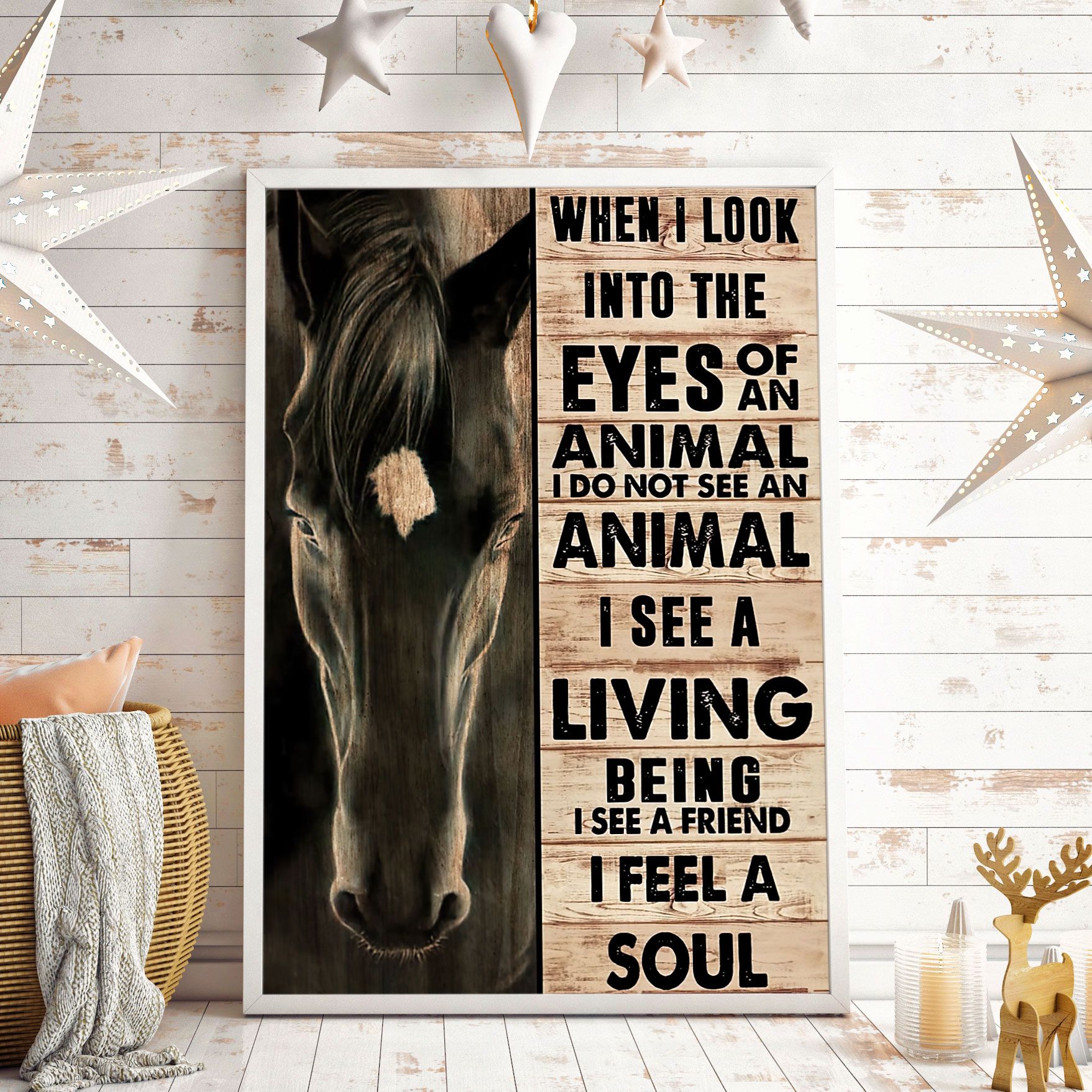 When I Look Into The Eyes Of An Animal Vertical Poster