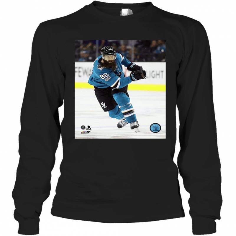 Brent Burns San Jose Sharks 2016 17 Action Long Sleeve T-Shirt