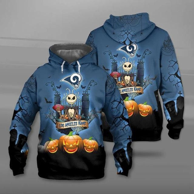 Los Angeles Rams Football Halloween 81 Unisex 3D Hoodie Gift For Fans