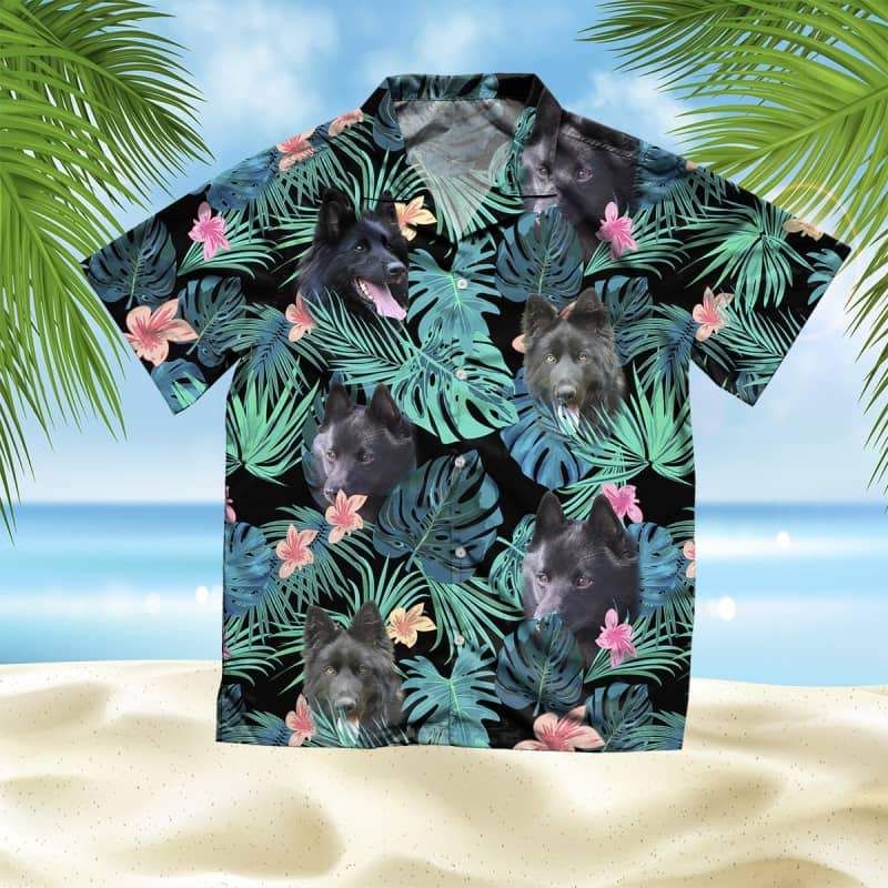 Belgian Shepherd Dog Summer Leaves Hawaiian Shirt, Shepherd Hawaiian Shirt, Aloha Shirt For Dog Lover