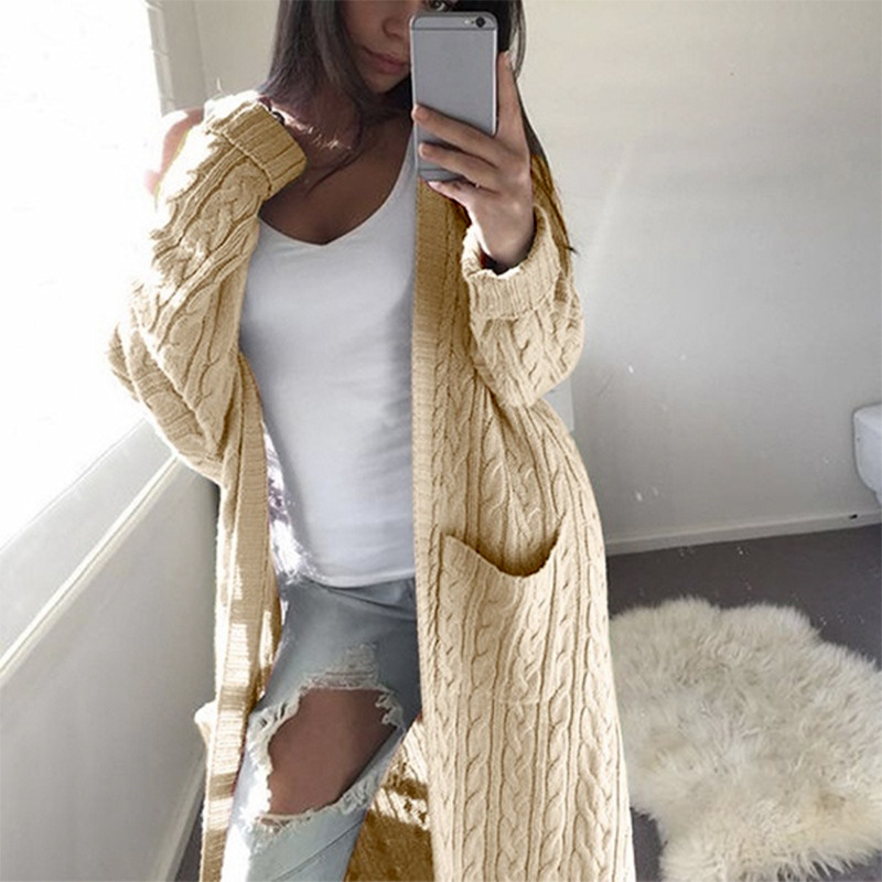 cardigans women long sweater long sleeve women’s sweater knitted winter sweaters for female coat S M L XL alx