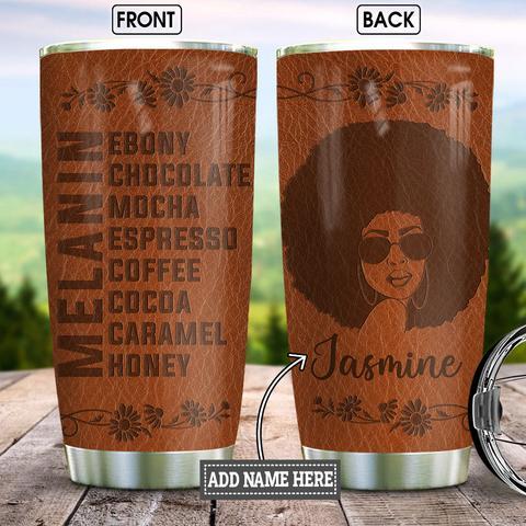 Black Queen Leather Style 1 Personalized Kd2 Stainless Steel Tumbler, Personalized Tumblers, Tumbler Cups, Custom Tumblers