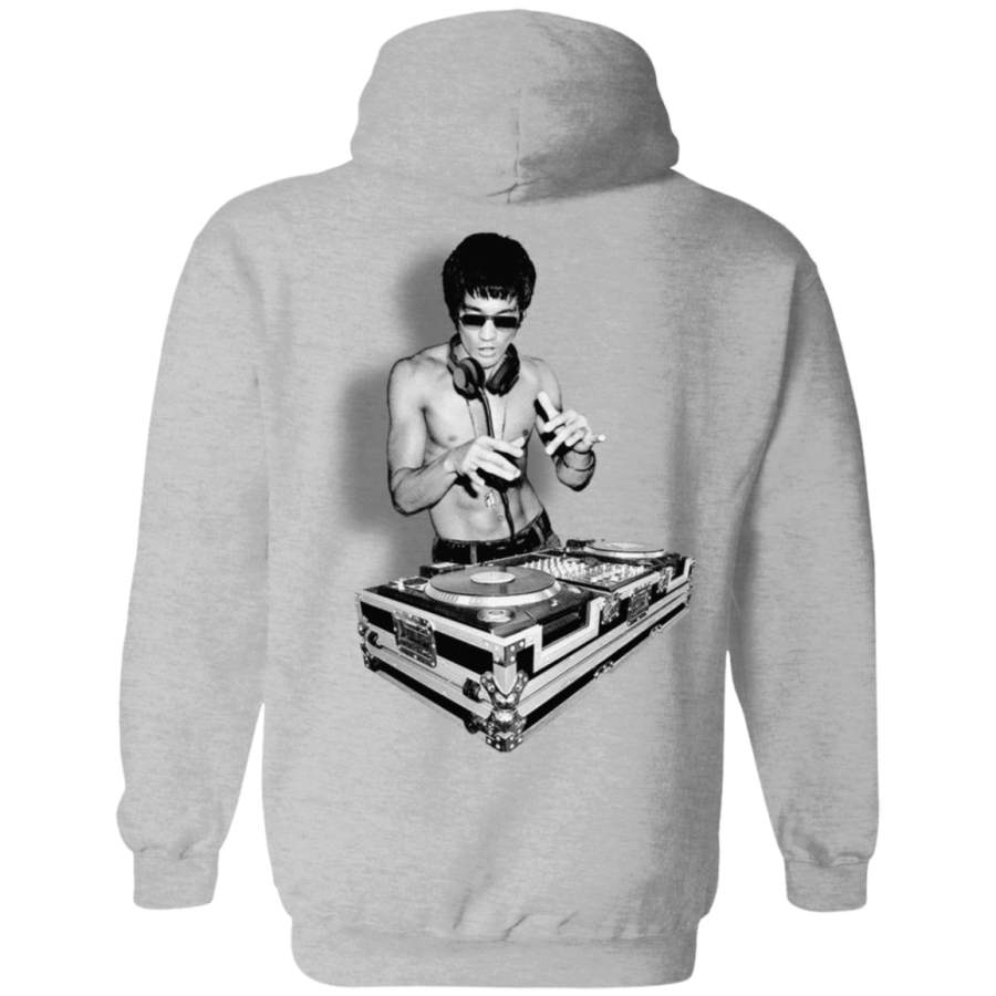 Bruce Lee DJ Dragon 3D Back print Pullover Hoodie