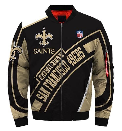 New Orleans Saints 3d Printed Unisex Bomber Jacket