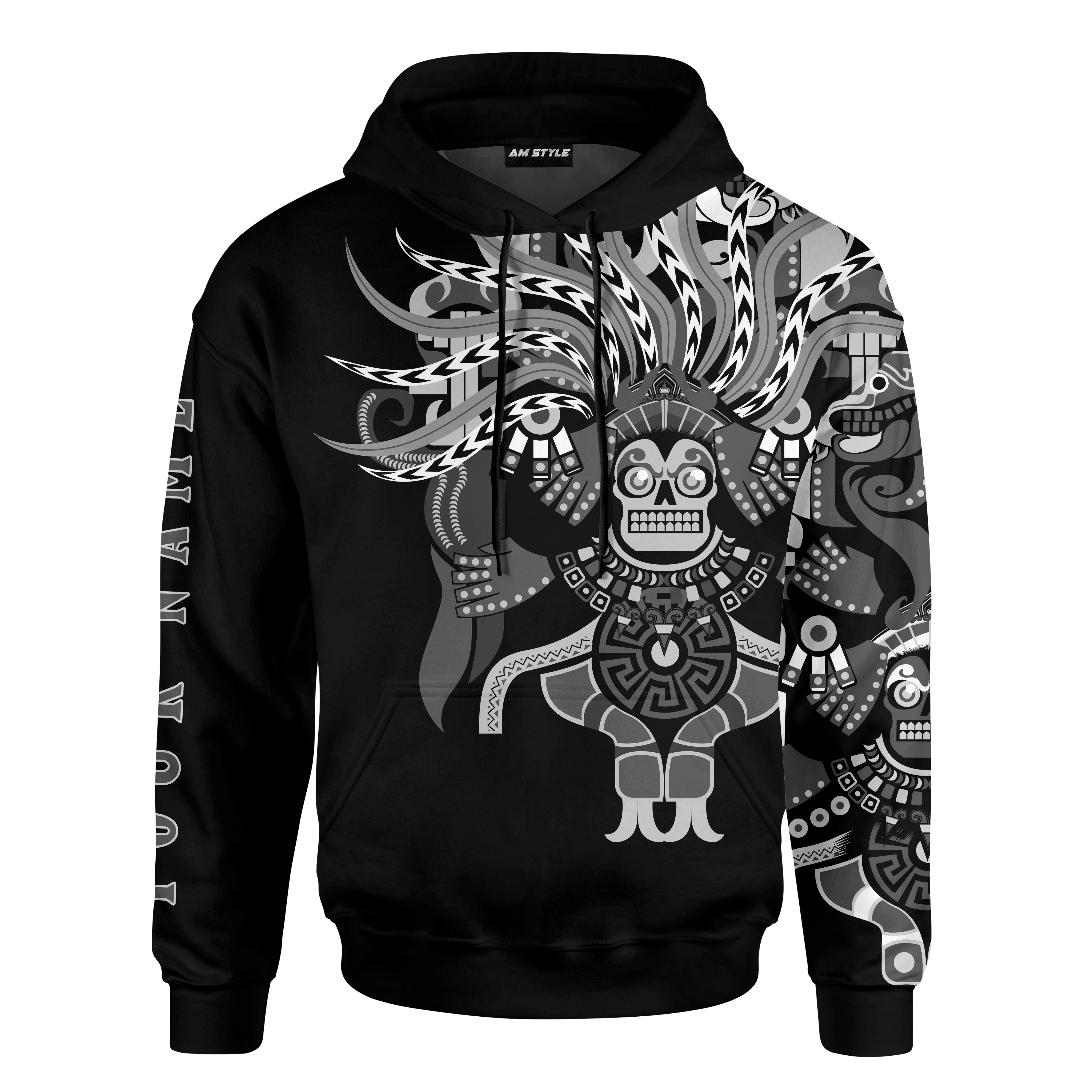 Aztec Mictlancihuatl Mexican Mural Art Customized 3D All Over Printed Shirt – Am Style Design