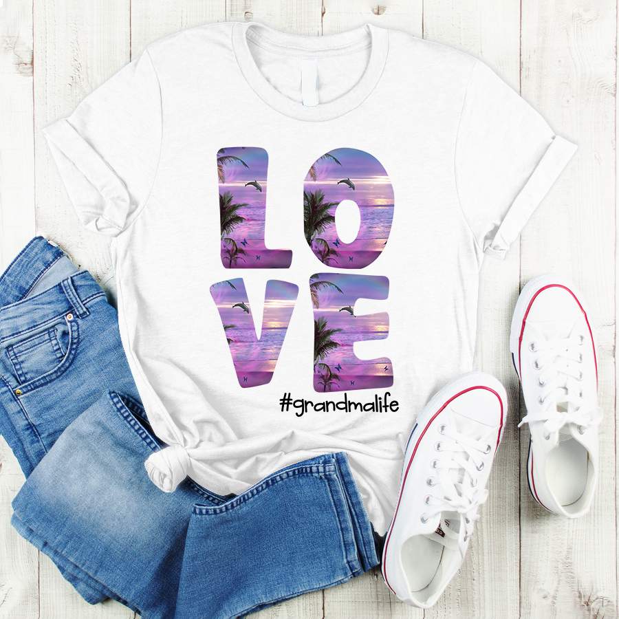 Personalized Beach – Love Grandma Life Shirt