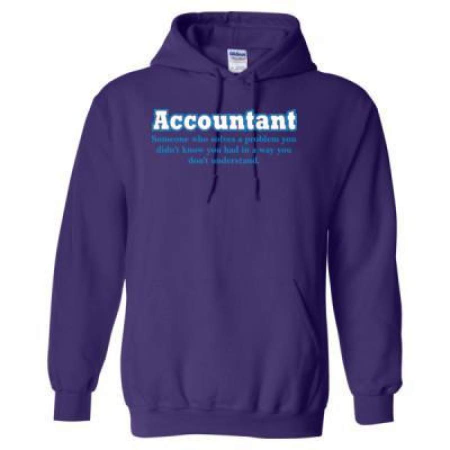 AGR Accountant Someone Who Solves A Problem You Didnt Know You Had In A Way You Didnt Understand – Heavy Blend™ Hooded Sweatshirt