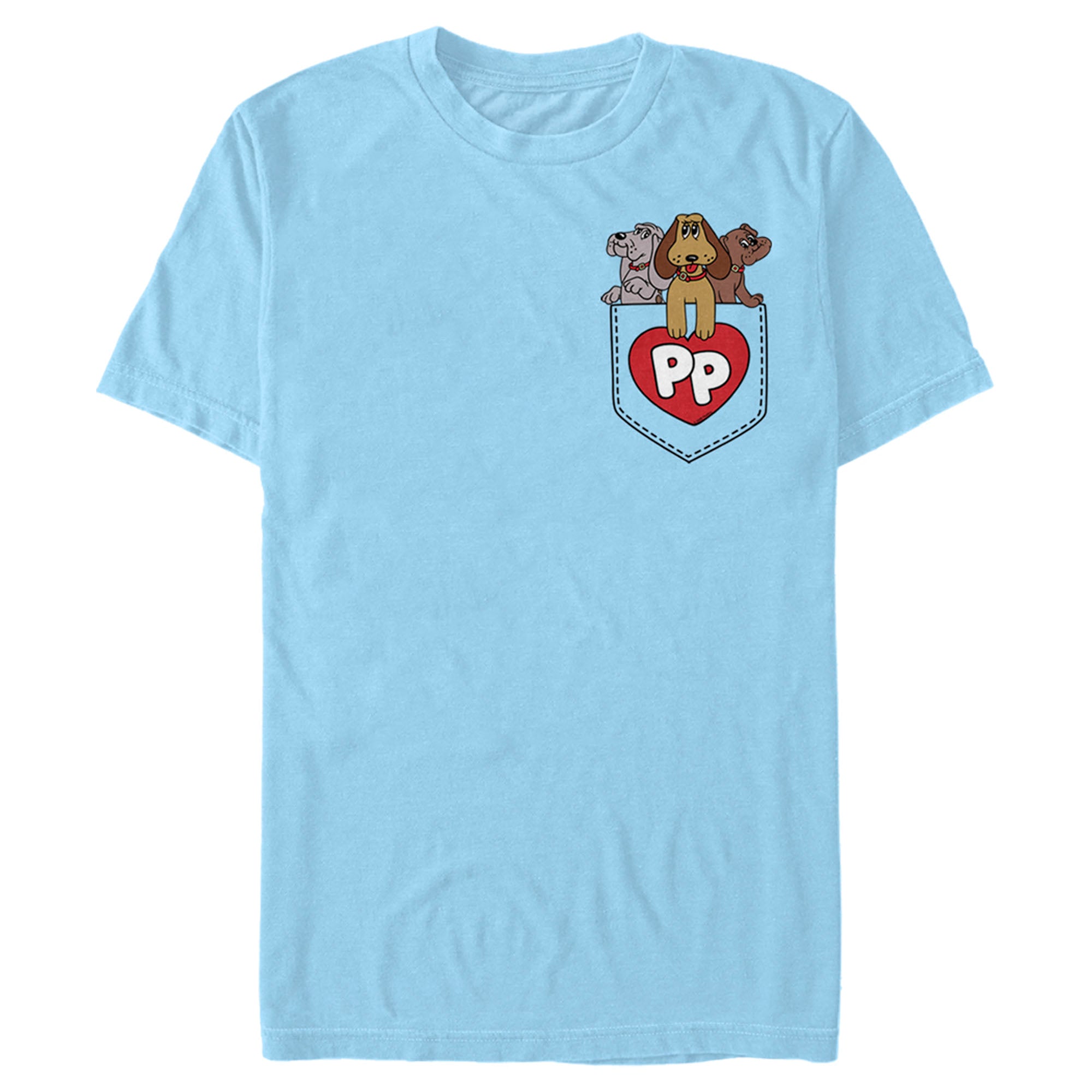 Pound Puppies Men’S Puppy Pocket  T-Shirt