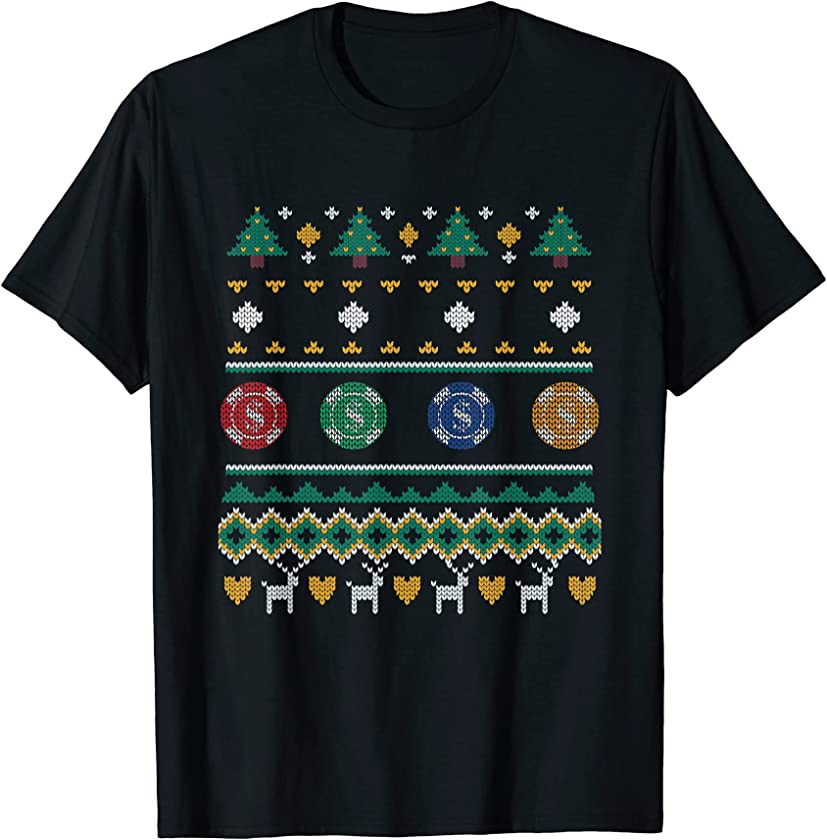 Ugly Christmas Poker X-Mas Gambling Santa Claus New Year T-Shirt