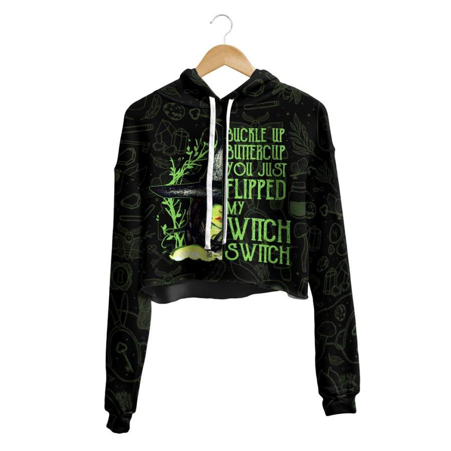 Casespring 3D You Just Flipped My Witch Switch Custom Crop Hoodie