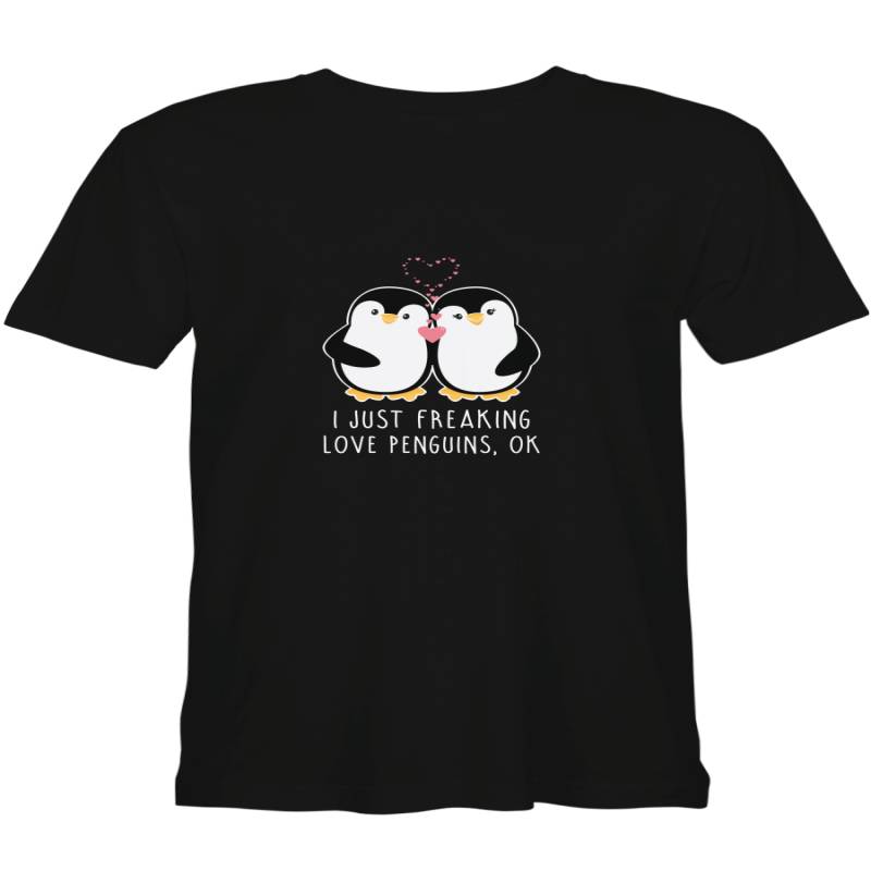 I Just Freaking Love Penguins T shirts for biker