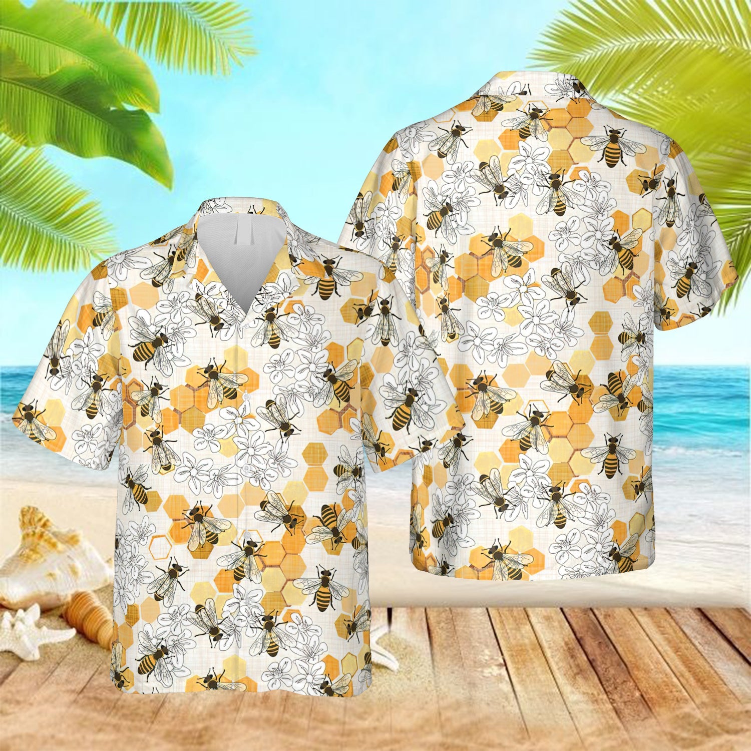 Honey Bee White Hawaiian Day Gift Ha13620