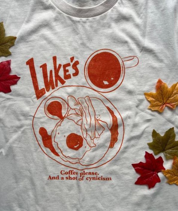 Coffee Please And A Shot Of Cynicism Luke s Tee Shirt Outfit