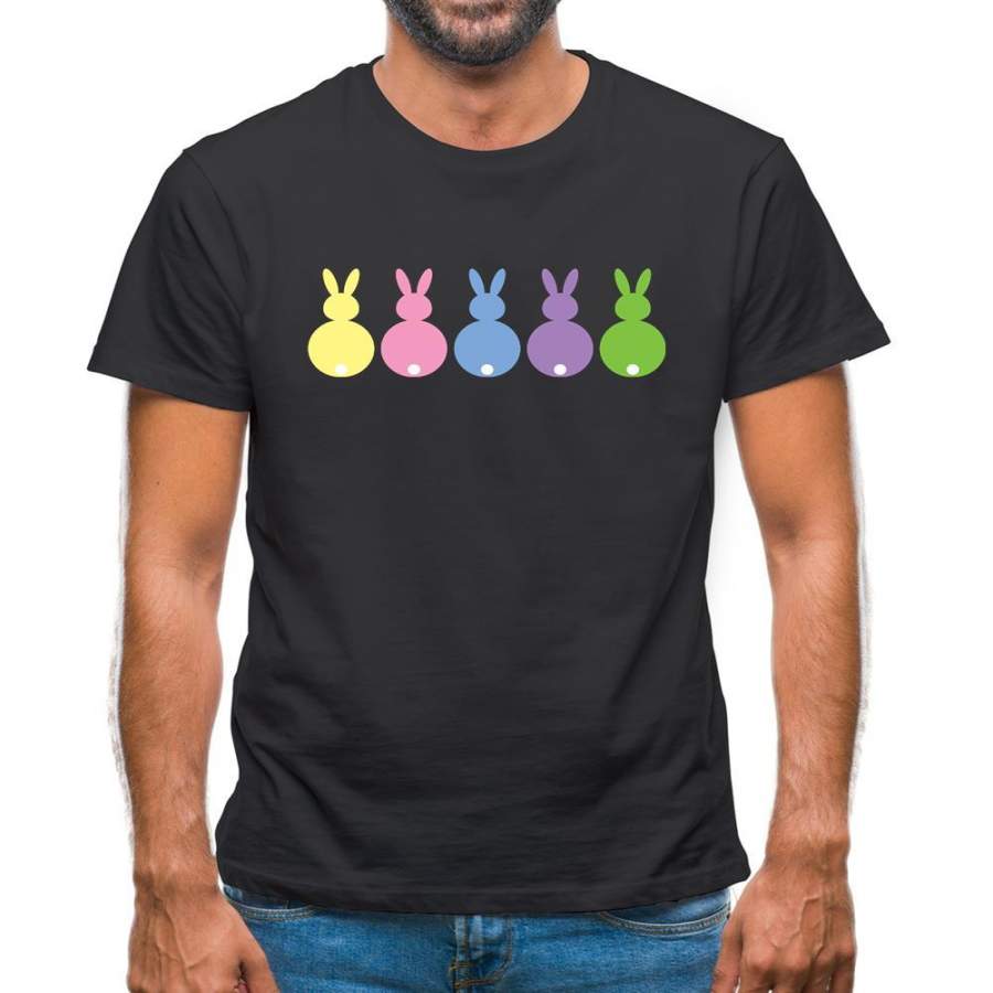 Multi Colour Easter Bunny’s Mens T-Shirt