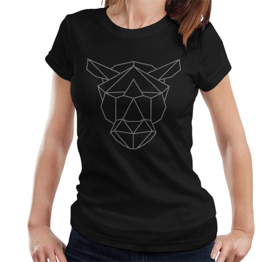 Geometric Graphic Tiger Women’s T-Shirt