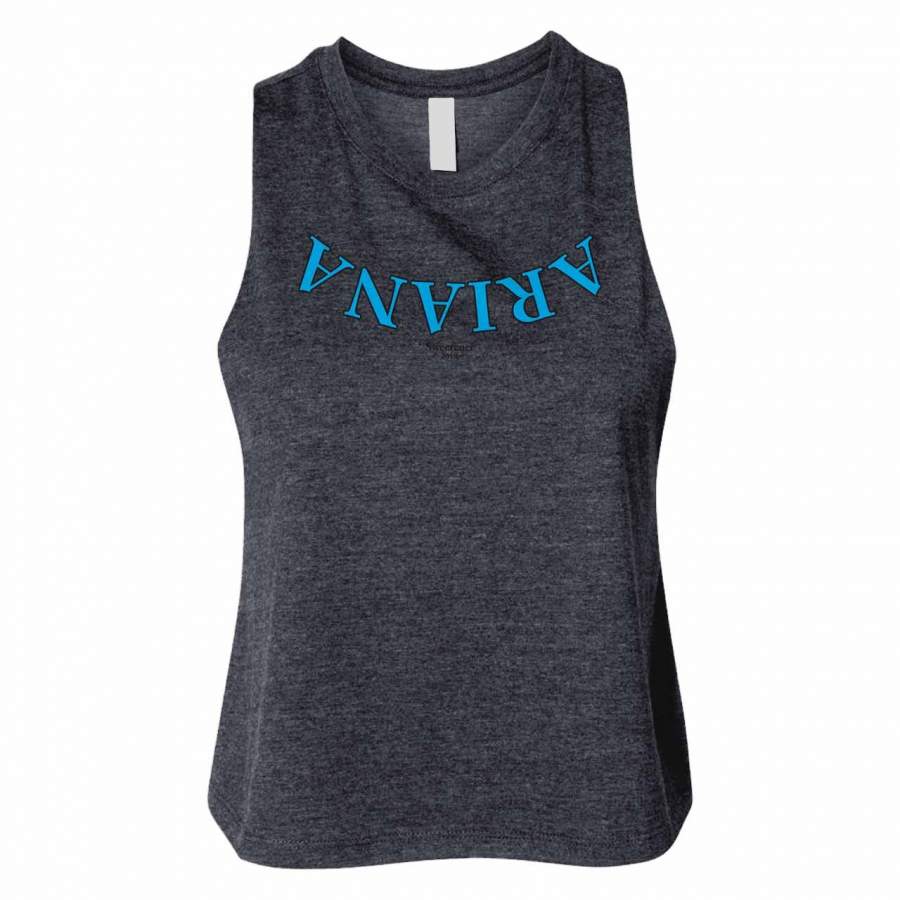 Ariana Grande Sweetener Style Logo Woman Crop Tanktop