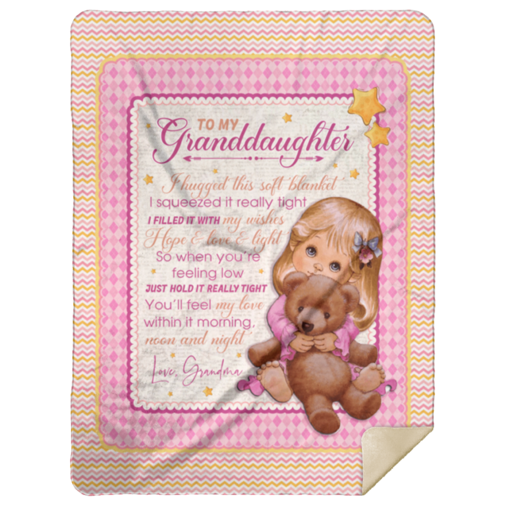 To My Granddaughter Fleece Blanket – Gifts For Granddaughter