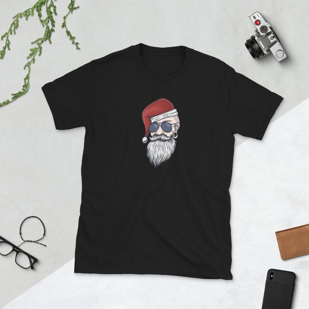 Biker Santa Shirt Funny Shirt