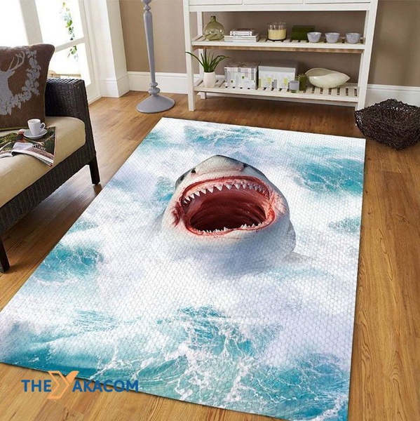 Shark Rectangle Area Rug Floor Decor