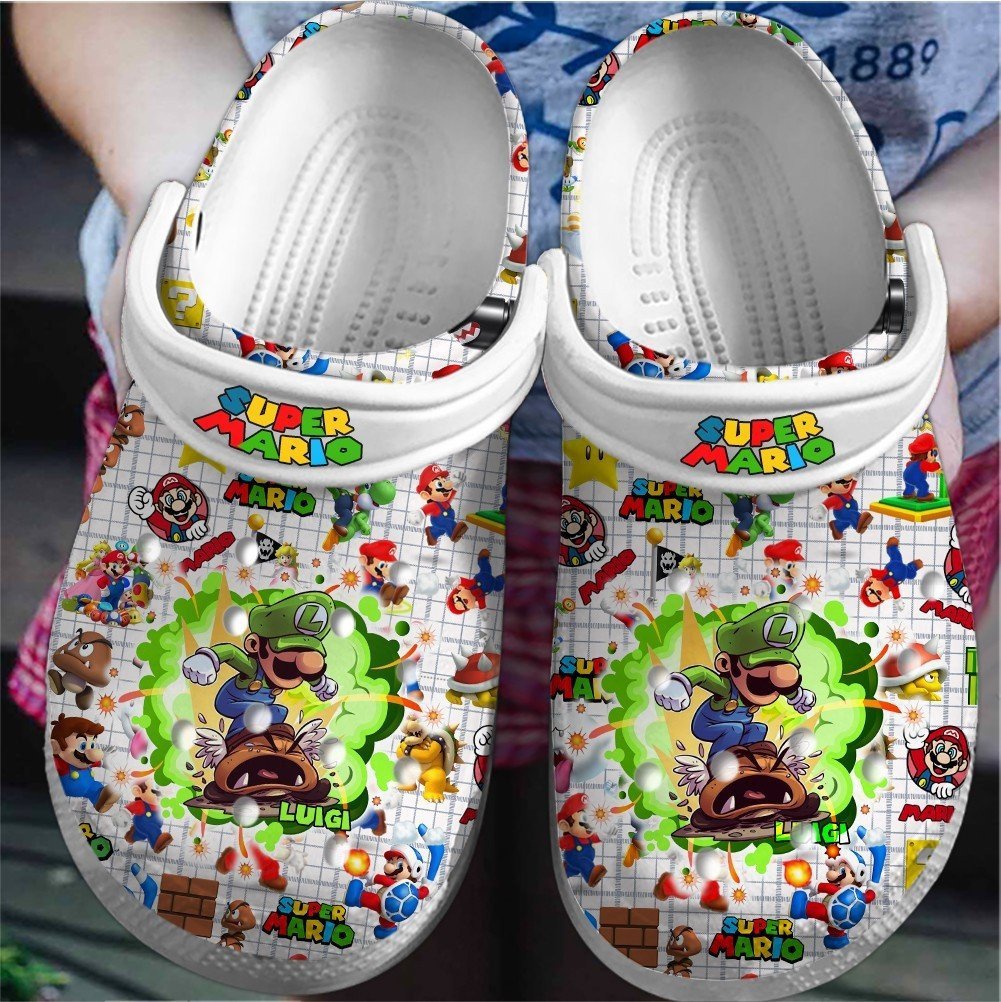 Super Mario Game Movie Crocs Crocband Clogs Shoes Comfortable For Men Women and Kids 19